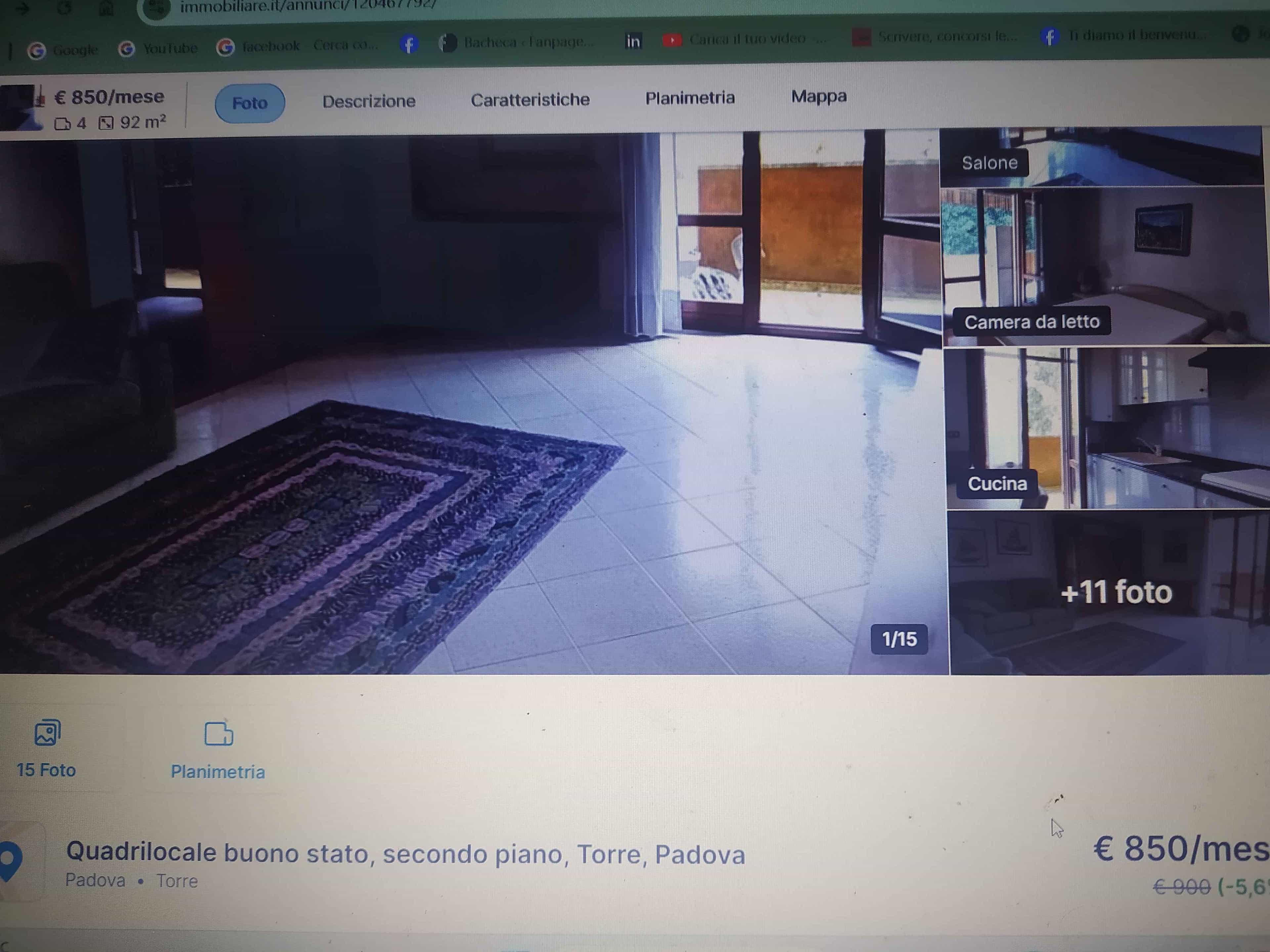 Immagine principale: Cerco Stanza o persona per condividere appartamento ponte di brenta